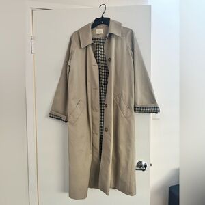 Sézane Clyde Coat in Light Beige